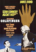 Goldfinger 1964 movie poster Sean Connery Honor Blackman Gert Fröbe Guy Hamilton