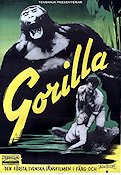 Gorilla 1956 movie poster Lorens Marmstedt Photo: Sven Nykvist