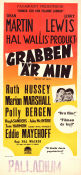 Grabben är min 1951 poster Jerry Lewis Dean Martin Ruth Hussey Hal Walker Sport