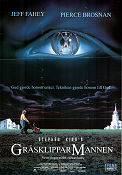 The Lawnmower Man 1992 movie poster Jeff Fahey Pierce Brosnan Brett Leonard Writer: Stephen King