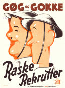 Raske rekrutter 1941 poster Stan Laurel Monty Banks