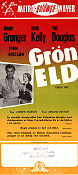 Green Fire 1955 movie poster Grace Kelly Stewart Granger Andrew Marton