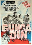 Gunga Din 1939 poster Cary Grant Joan Fontaine Victor McLaglen George Stevens