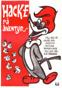 Hacke på äventyr 1968 movie poster Woody Woodpecker Hacke Hackspett Walter Lantz Animation
