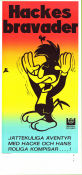 Hackes bravader 1973 movie poster Hacke Hackspett Woody Woodpecker Walter Lantz Animation