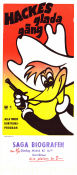 Hackes glada gäng 1977 movie poster Hacke Hackspett Woody Woodpecker Walter Lantz Animation From comics