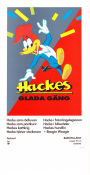 Hackes glada gäng 1984 movie poster Hacke Hackspett Woody Woodpecker Walter Lantz Animation From comics