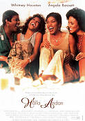 Waiting to Exhale 1995 movie poster Whitney Houston Angela Bassett Loretta Devine Forest Whitaker Black Cast