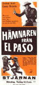 Hämnaren från El Paso 1955 poster Zachary Scott Carole Mathews Barton MacLane Frank McDonald
