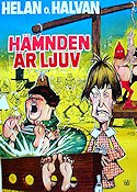 Hämnden är ljuv 1967 movie poster Laurel and Hardy Helan och Halvan