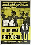 Hämnden och rättvisan 1974 movie poster Jean Gabin Alain Delon José Giovanni