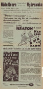 Han stod i rök och damm 1930 poster Buster Keaton Sally Eilers Cliff Edwards Edward Sedgwick Krig