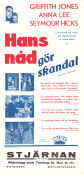 Hans nåd gör skandal 1939 poster Griffith Jones Anna Lee Seymour Hicks Robert Stevenson