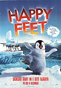 Happy Feet 2006 movie poster Elijah Wood George Miller Animation Birds