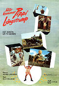 Pippi Goes on Board 1972 movie poster Inger Nilsson Beppe Wolgers Olle Hellbom Writer: Astrid Lindgren From TV