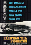 From Here to Eternity 1953 movie poster Burt Lancaster Montgomery Clift Deborah Kerr Frank Sinatra Fred Zinnemann Beach