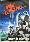 In Which We Serve 1942 movie poster John Mills Bernard Miles Celia Johnson Noel Coward War Ships and navy