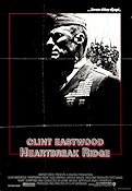 Heartbreak Ridge 1986 movie poster Marsha Mason Everett McGill Moses Gunn Clint Eastwood War