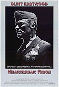 Heartbreak Ridge 1986 movie poster Marsha Mason Everett McGill Moses Gunn Clint Eastwood War