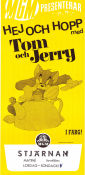 Hej och hopp med Tom och Jerry 1969 poster Tom and Jerry Mel Blanc Joseph Barbera Animerat Från TV