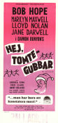 Hej tomtegubbar 1951 poster Bob Hope Marilyn Maxwell Lloyd Nolan Sidney Lanfield Helger