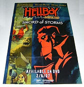 Hellboy Animated Sword of Storms DVD 2007 video poster Hellboy