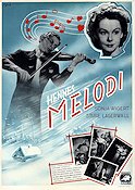 Hennes melodi 1940 movie poster Sonja Wigert Sture Lagerwall