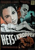 La rage au corps 1954 movie poster Francoise Arnoul