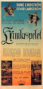 Himlaspelet 1942 movie poster Rune Lindström Erik Hell Gudrun Brost Alf Sjöberg