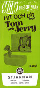 Hit och dit med Tom och Jerry 1969 movie poster Tom and Jerry Animation