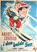 Hit the Ice 1948 movie poster Abbott and Costello Winter sports