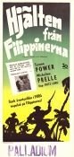 Hjälten från Filippinerna 1950 poster Tyrone Power Micheline Presle Tom Ewell Fritz Lang