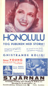 Honolulu 1939 poster Eleanor Powell Robert Young George Burns Edward Buzzell Musikaler