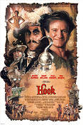 Hook 1991 movie poster Robin Williams Julia Roberts Dustin Hoffman Steven Spielberg Poster artwork: Drew Struzan