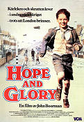 Hope and Glory 1987 movie poster Sarah Miles David Hayman Sebastian Rice-Edwards John Boorman Kids