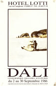 Hotell Lotti Paris 1986 affisch Salvador Dali Konstaffischer