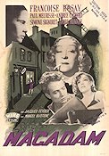 Macadam 1947 movie poster Francoise Rosay Simone Signoret Smoking