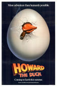 Howard the Duck 1986 movie poster Lea Thompson Willard Huyck From comics Smoking