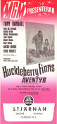 Huckleberry Finns äventyr 1960 poster Tony Randall Eddie Hodges Archie Moore Michael Curtiz