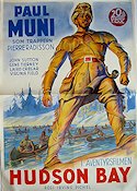 Hudson´s Bay 1941 movie poster Paul Muni