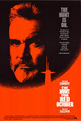 The Hunt For Red October 1990 movie poster Sean Connery Alec Baldwin Stellan Skarsgård John McTiernan