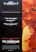 The Hurricane 1999 movie poster Denzel Washington Vicellous Shannon Deborah Kara Unger Norman Jewison Boxing