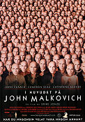 Being John Malkovich 1999 movie poster John Cusack Cameron Diaz Spike Jonze Writer: Charlie Kaufman
