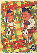 Bonnie Scotland 1935 movie poster Helan och Halvan Stan Laurel Oliver Hardy James W Horne