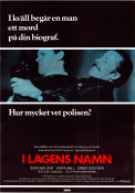 I lagens namn 1986 movie poster Sven Wollter Anita Wall Ernst Günther Kjell Sundvall Writer: Leif GW Persson Police and thieves