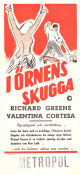 I örnens skugga 1950 poster Richard Greene Valentina Cortese Greta Gynt Sidney Salkow