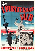 Raiders of the Seven Seas 1953 movie poster John Payne Donna Reed Adventure and matine