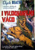 I vilddjurens våld 1934 poster Clyde Beatty Syd Saylor Cecilia Parker David Howard