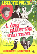 Heute heiratet mein Mann 1956 movie poster Liselotte Pulver Johannes Heesters Kurt Hoffmann