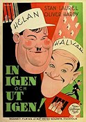 Pardon Us 1931 movie poster Laurel and Hardy Helan och Halvan